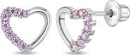 In Season Jewelry Two in One Heart Earrings
