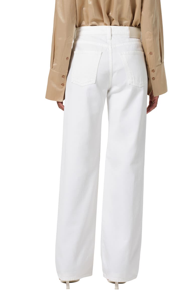 Annina High Waist Wide Leg Jeans, Alternate, color, SOFT WHITE (OFF WHITE)