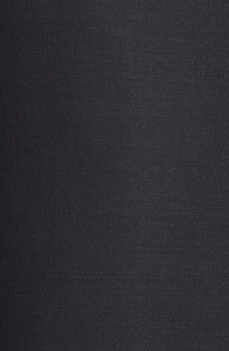 Valentino V-Detail Crepe Couture Jacket, Alternate, color, Black