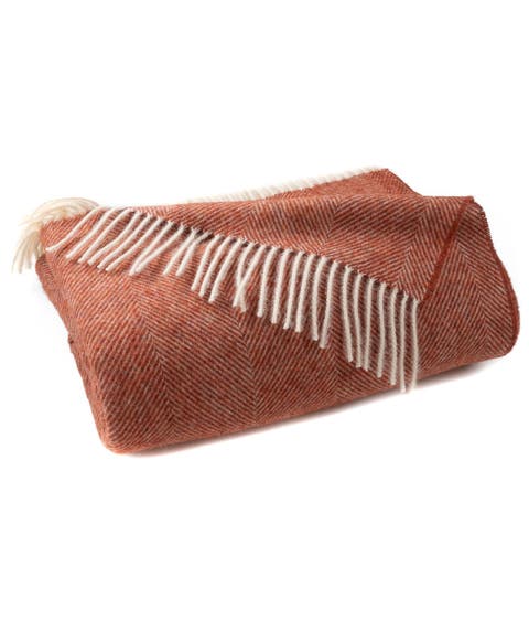 Southampton Home Shetland Lambswool Herringbone Throw