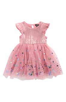 Zunie Kids' Flutter Sequin Foil Party Dress