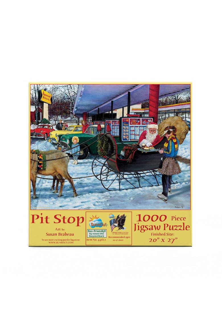 Pit Stop 1000 piece Jigsaw Puzzle for Adults, Alternate, color, Multicolor