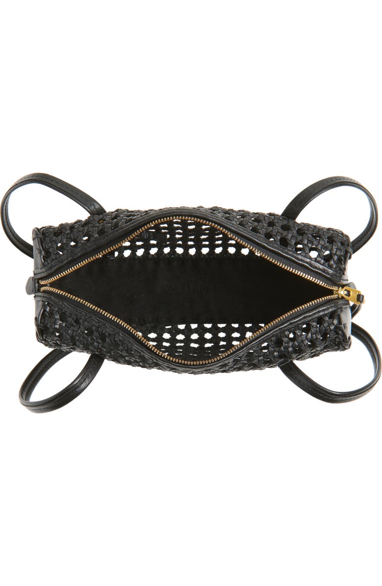 Madewell Brioche Mini Shoulder Bag, Alternate, color, True Black