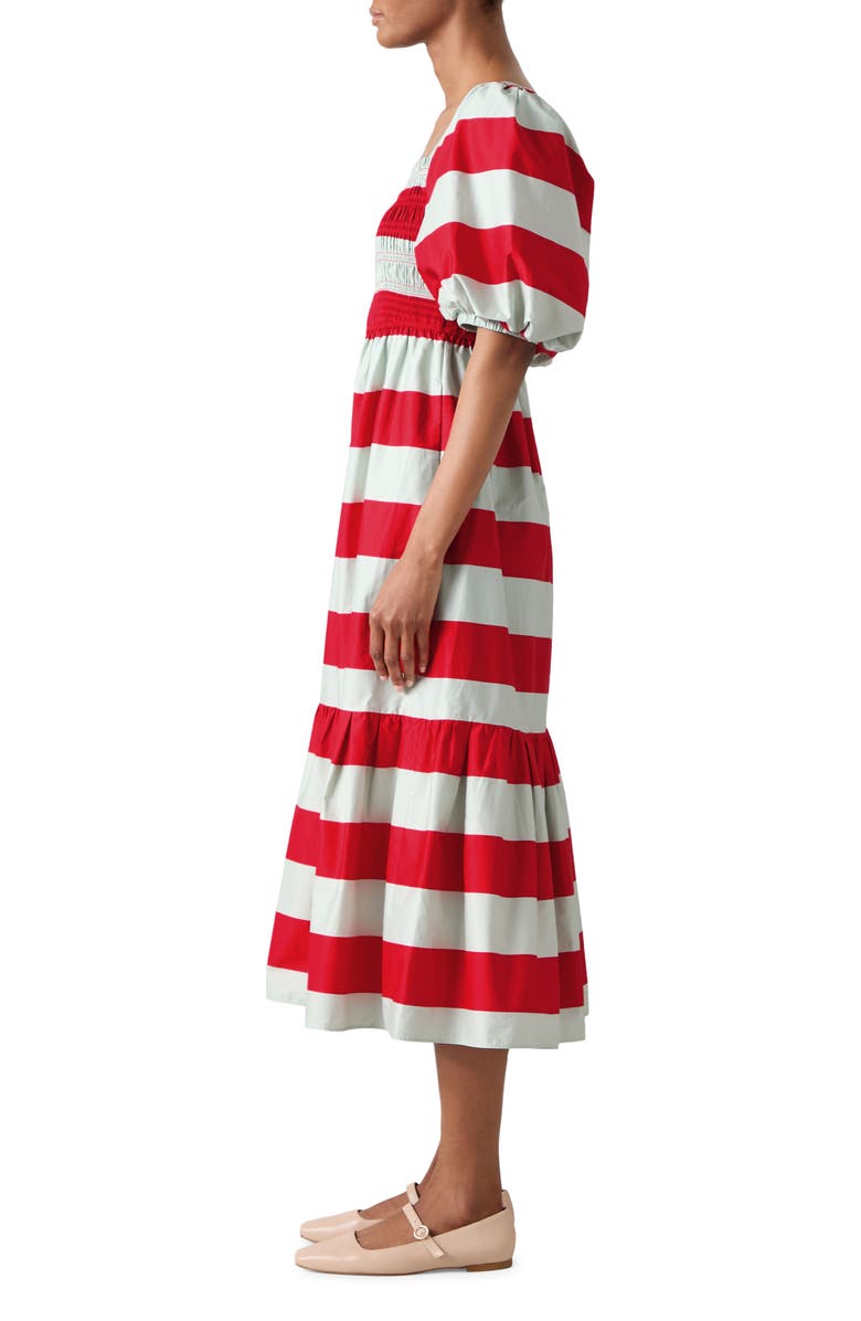 LK Bennett Ruby Bold Stripe Maxi Dress, Alternate, color, Red Multi