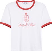 Sporty & Rich Vendome Graphic Ringer T-Shirt
