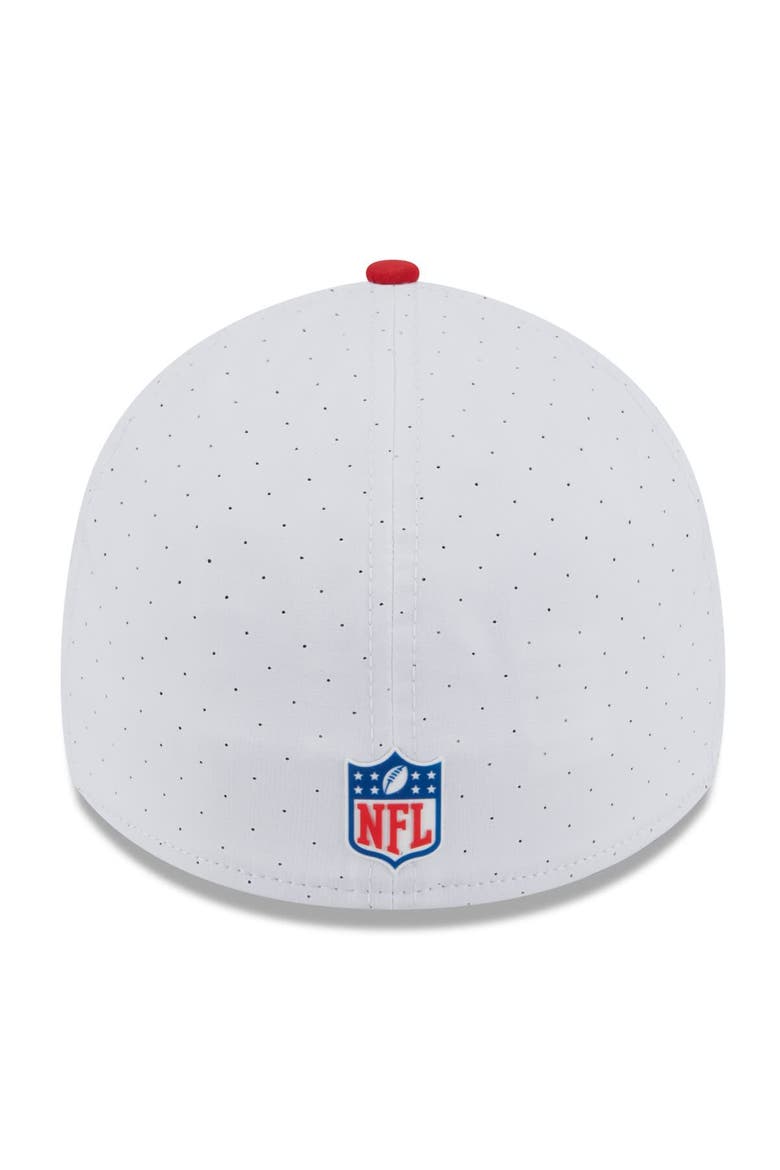 Men's New Era  White/Red Kansas City Chiefs 2025 NFL Training Camp 39THIRTY Flex Hat, Alternate, color, White