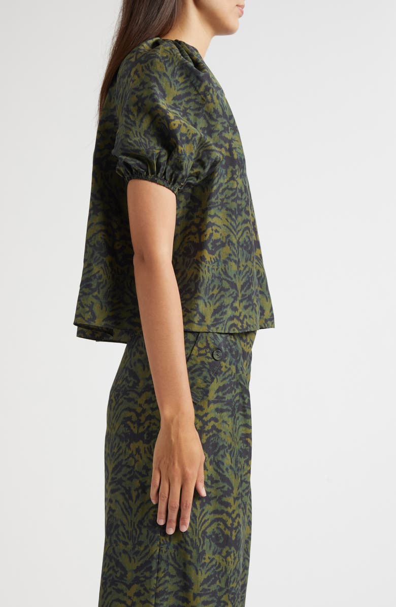 Ulla Johnson Talie Puff Sleeve Top, Alternate, color, Desert Jasper