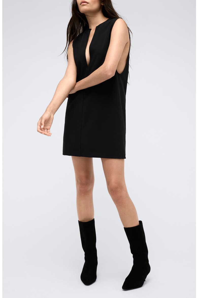 Vest Shift Dress, Main, color, BLACK