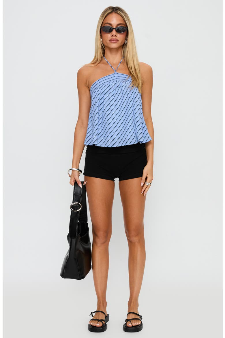 Moonlit Stripe Halter Top, Alternate, color, BLUE STRIPE