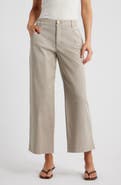Wit & Wisdom Wyatt Skyrise Crop Wide Leg Twill Pants
