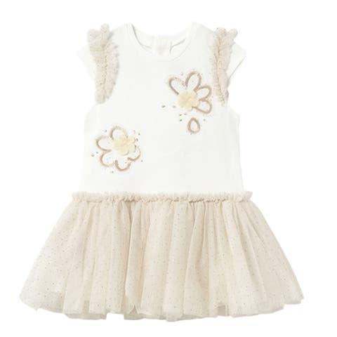 Sleeveless Floral Ruffle Dress (Toddler)