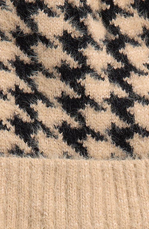 Tasha Pompom Beanie & Scarf Set In Neutral