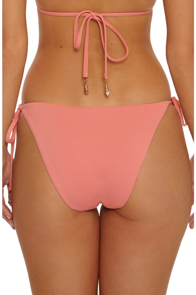 Gold Coast Side Tie Bikini Bottoms, Alternate, color, BLUSH