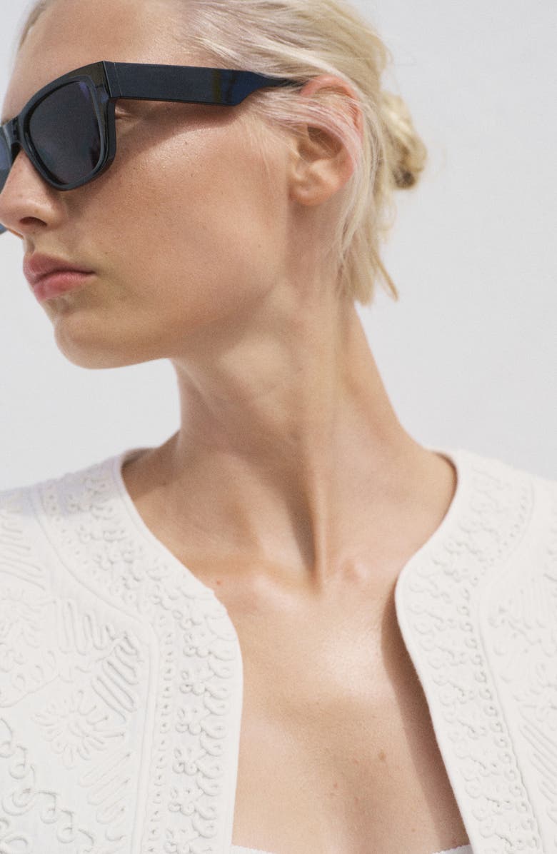 MANGO Embroidered Cotton Jacket, Alternate, color, 