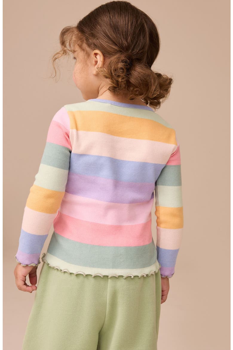 Kids' Stripe Long Sleeve Top, Alternate, color, MULTI