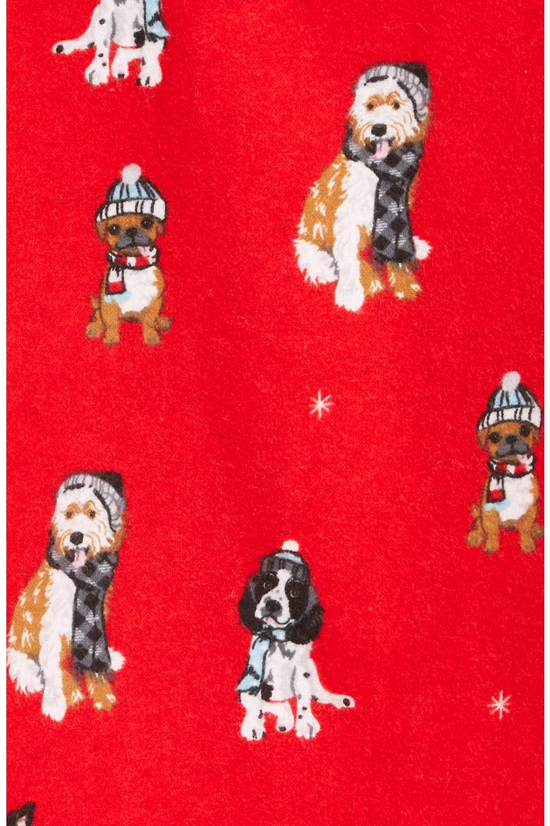 Flannel Pajamas (Nordstrom Exclusive), Alternate, color, RED