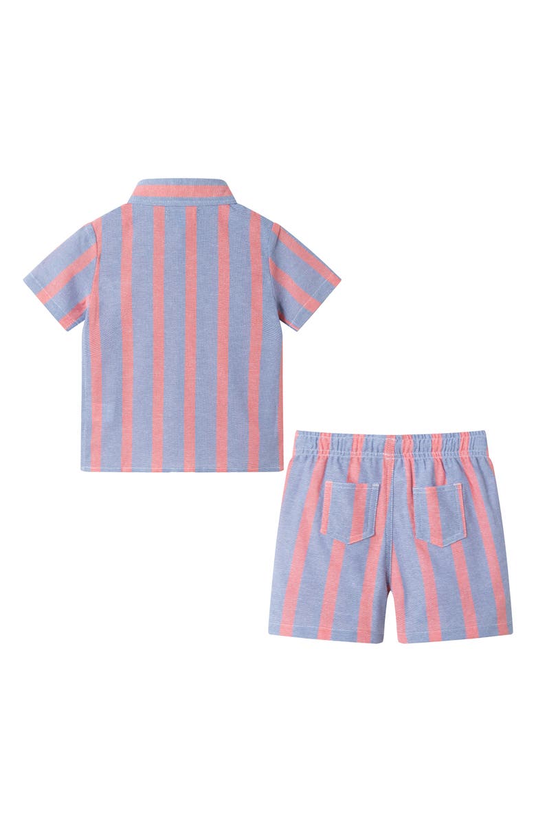 Andy & Evan Cabana Woven Shirt & Shorts Set, Alternate, color, 