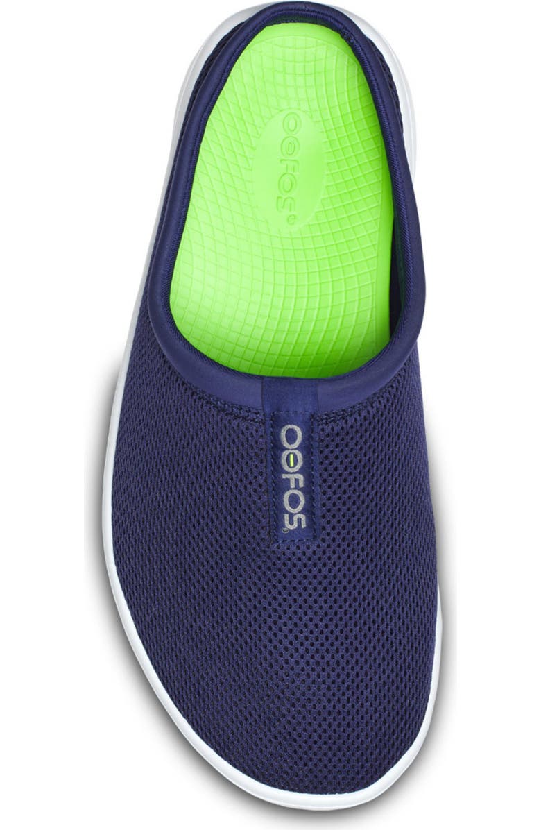 Oofos OOcoozie Sport Workhorse Recovery Mule, Alternate, color, Navy