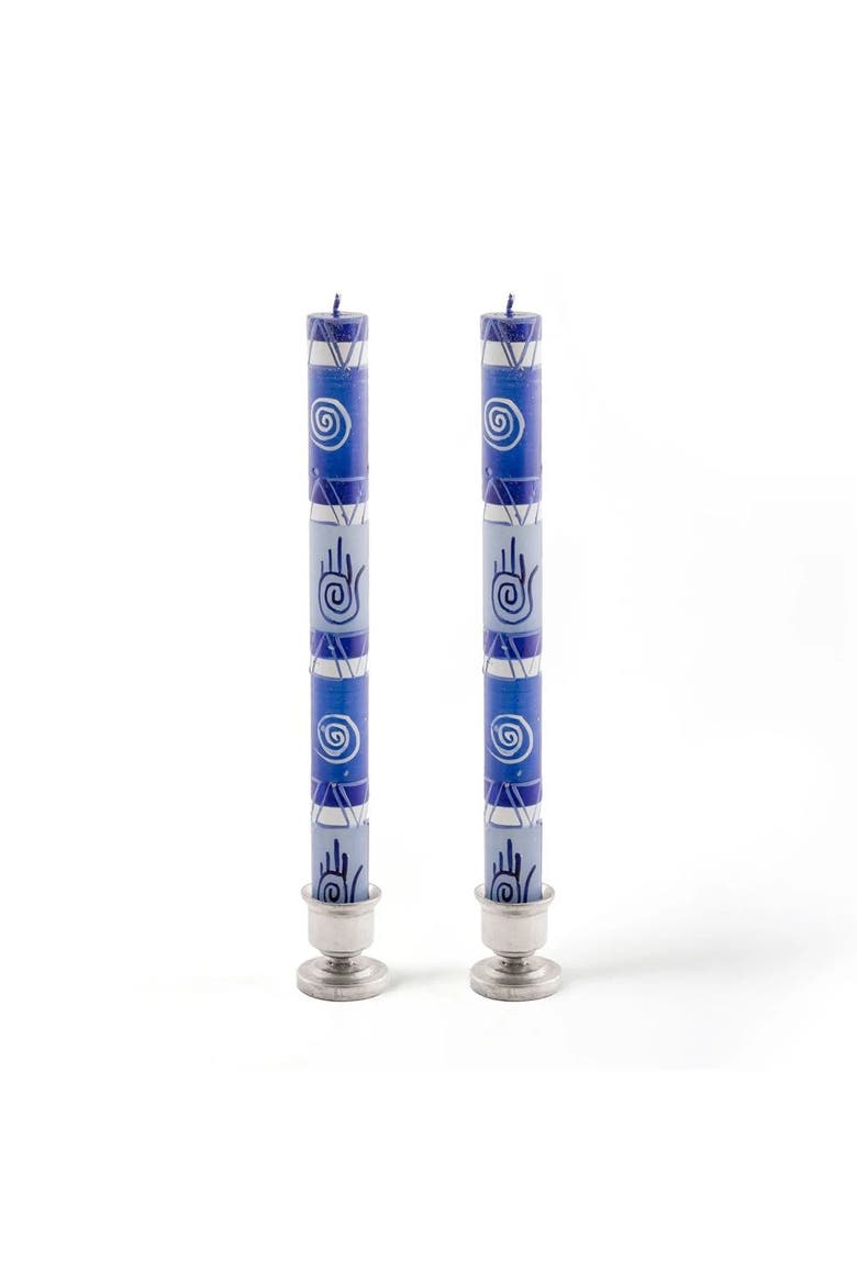 Hamsa Painted Candles - Set of 2, Main, color, Hamsa - 9"