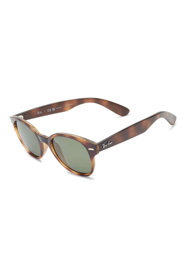 51mm Round Sunglasses, Alternate, color, LITE HAVANA
