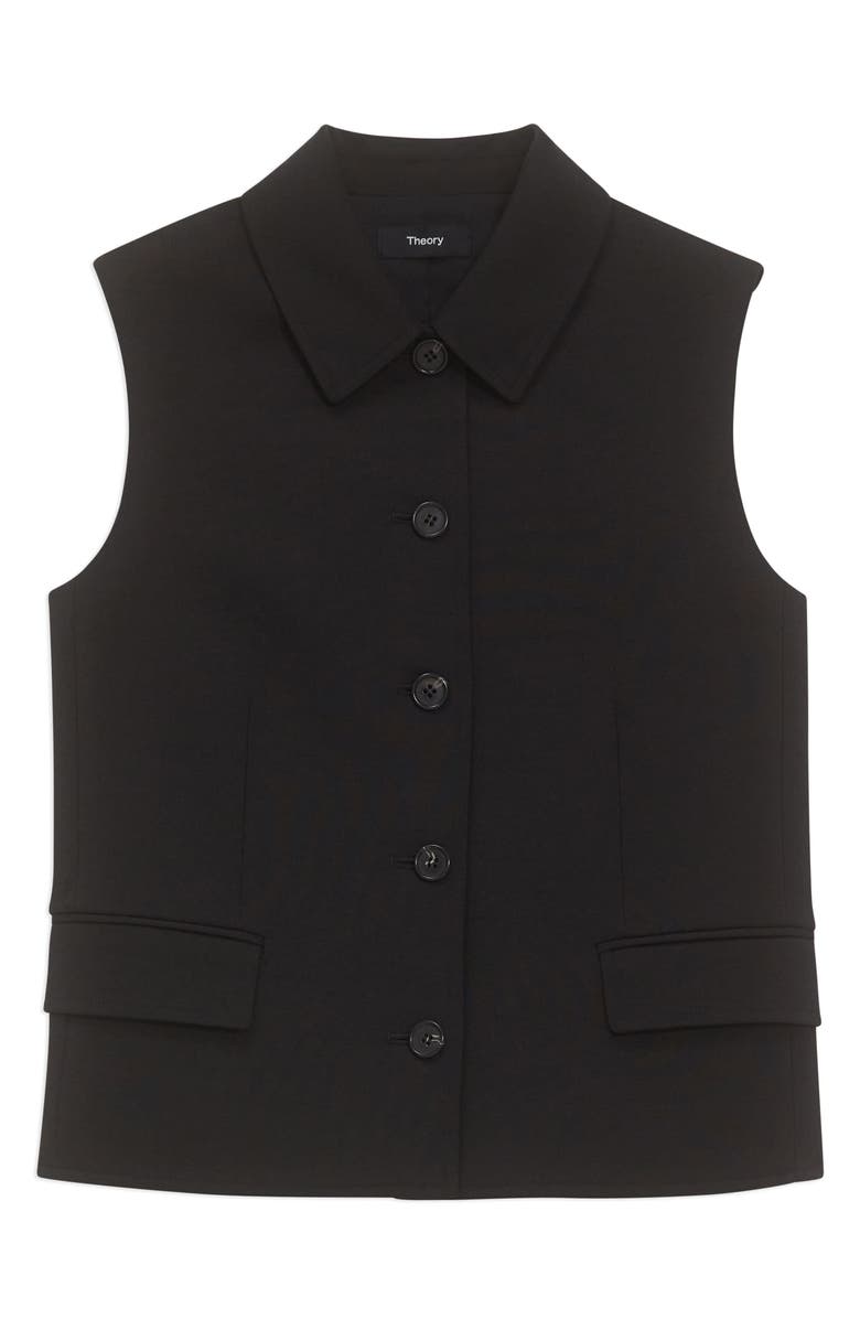 Theory Tailored Wool Blend Vest, Alternate, color,