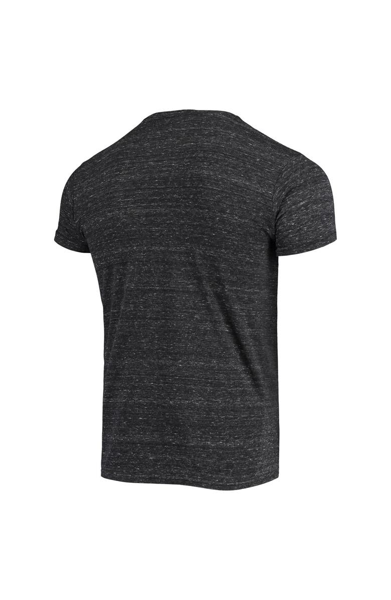 Retro Brand Men's Original Retro Brand Black Oklahoma State Cowboys Batter Slub Vintage Tri-Blend T-Shirt, Alternate, color, Heather Black