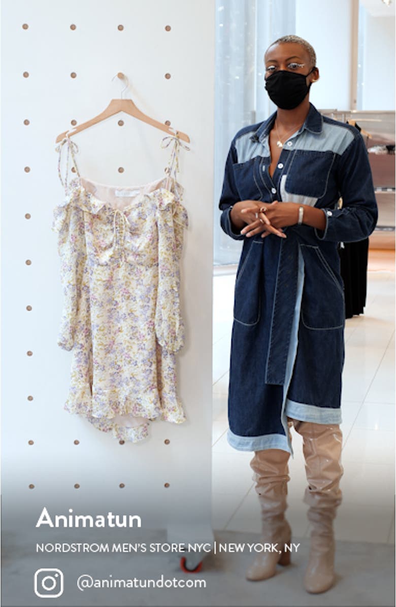 Anastasia Long Sleeve Cutout Minidress, sales video thumbnail