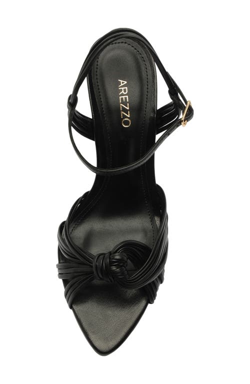 Arezzo Rosalie Slingback Pointed Toe Sandal In Black