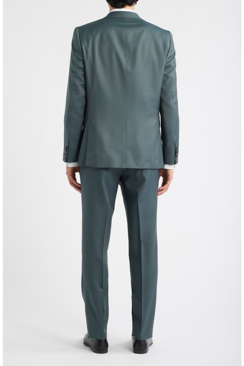 Esprit Solid Wool Suit, Alternate, color, DARK TEAL