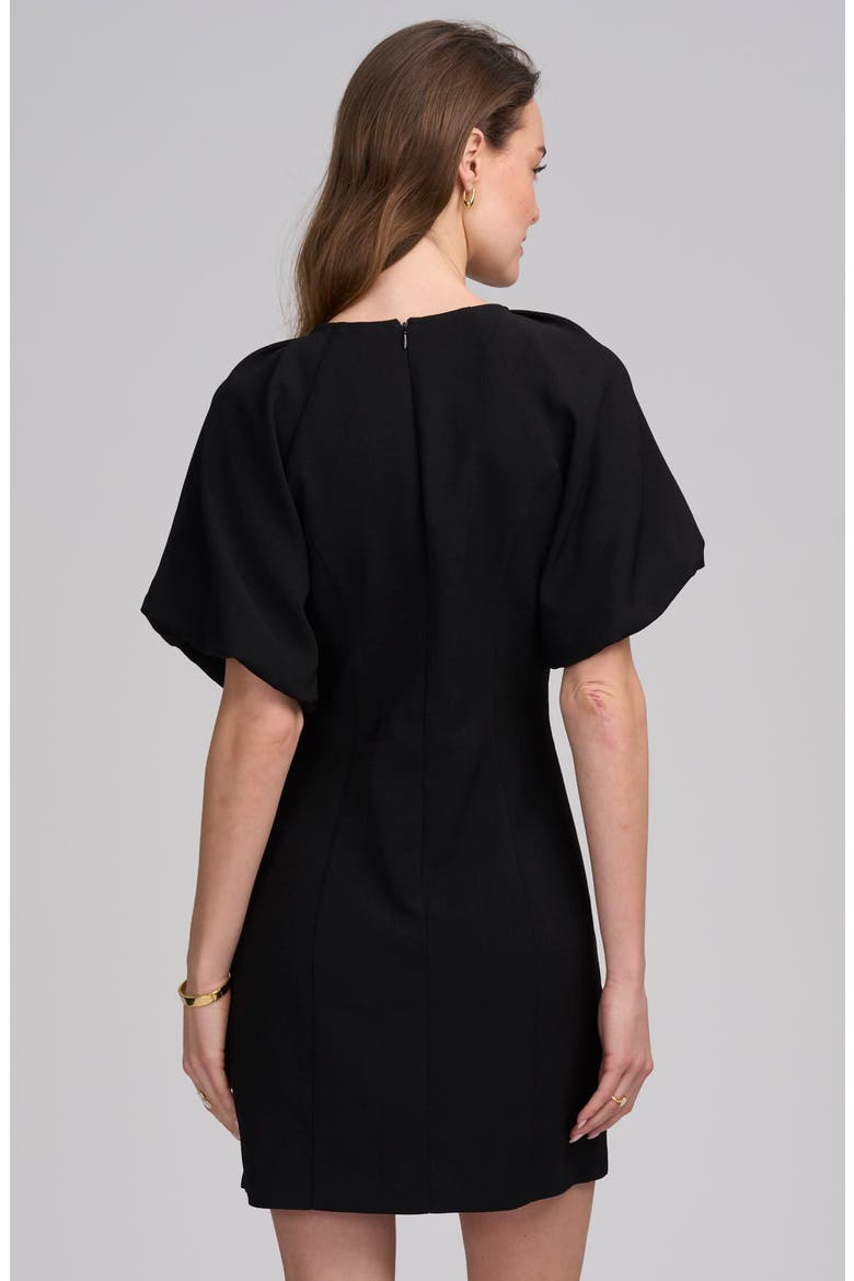 Balloon Sleeve Dress, Alternate, color, BLACK