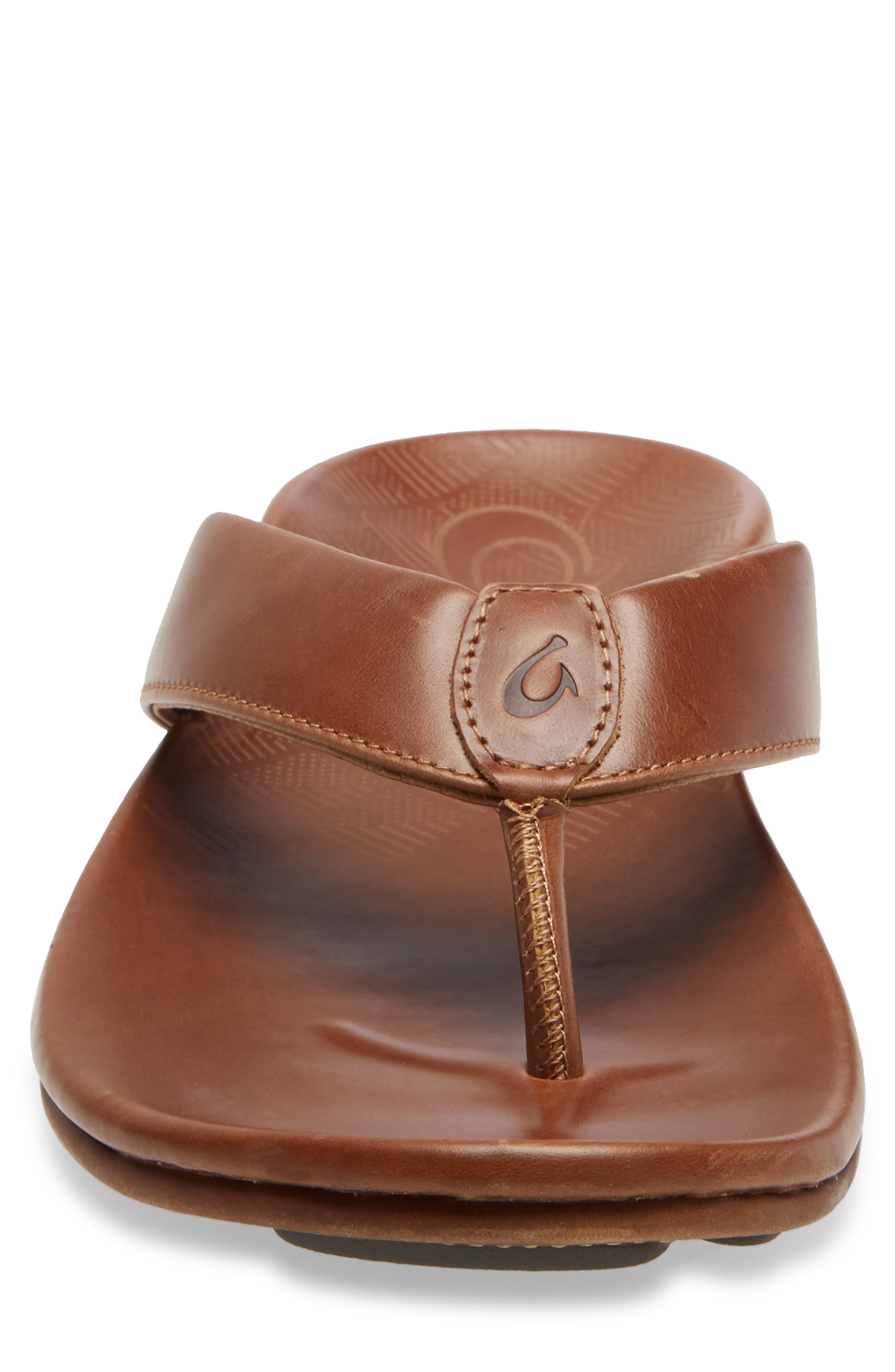 'Auinala Flip Flop, Alternate, color, TOFFEE/ TOFFEE