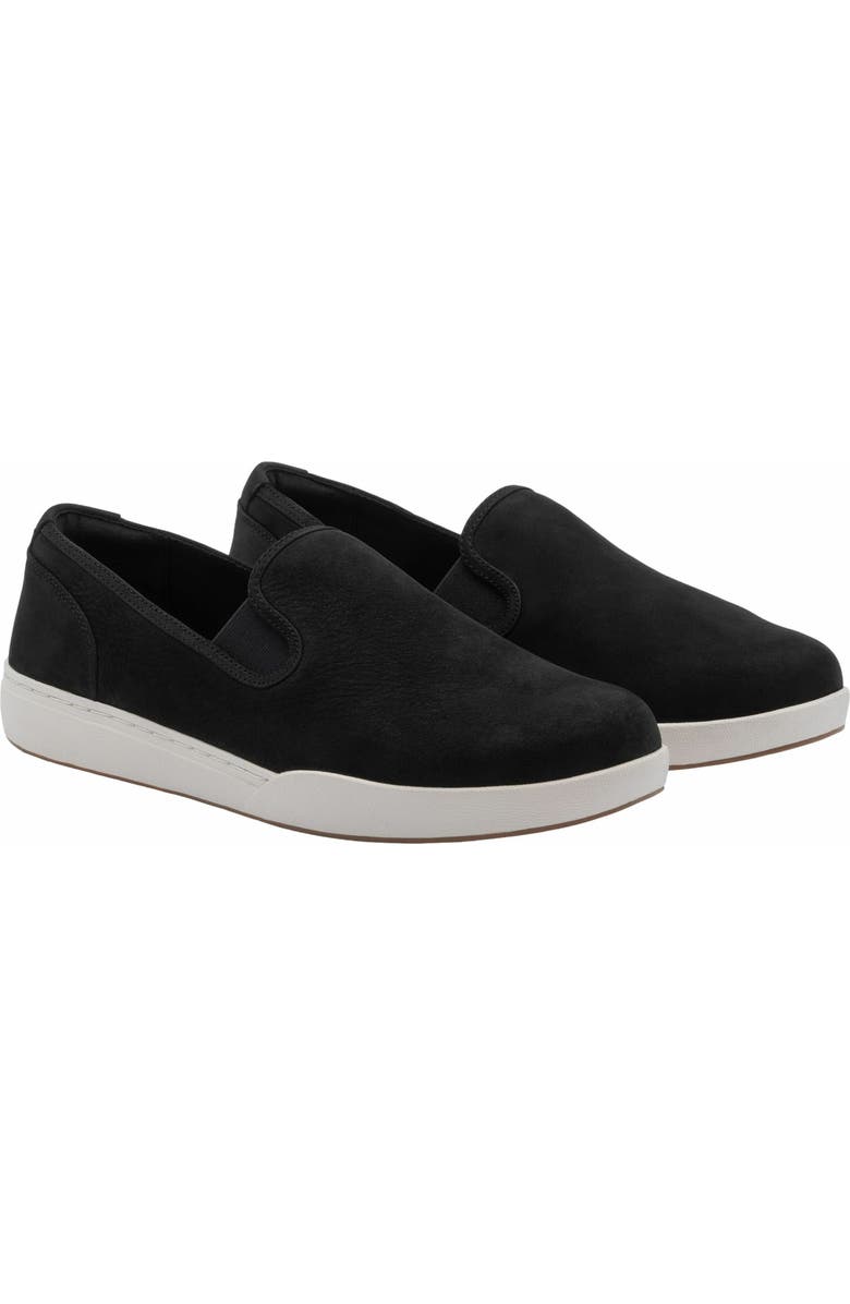ABEO Encore Slip On Sneaker, Alternate, color, Black Leather - Regular