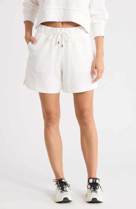 YOGALICIOUS Stone Wash Boyfriend Shorts