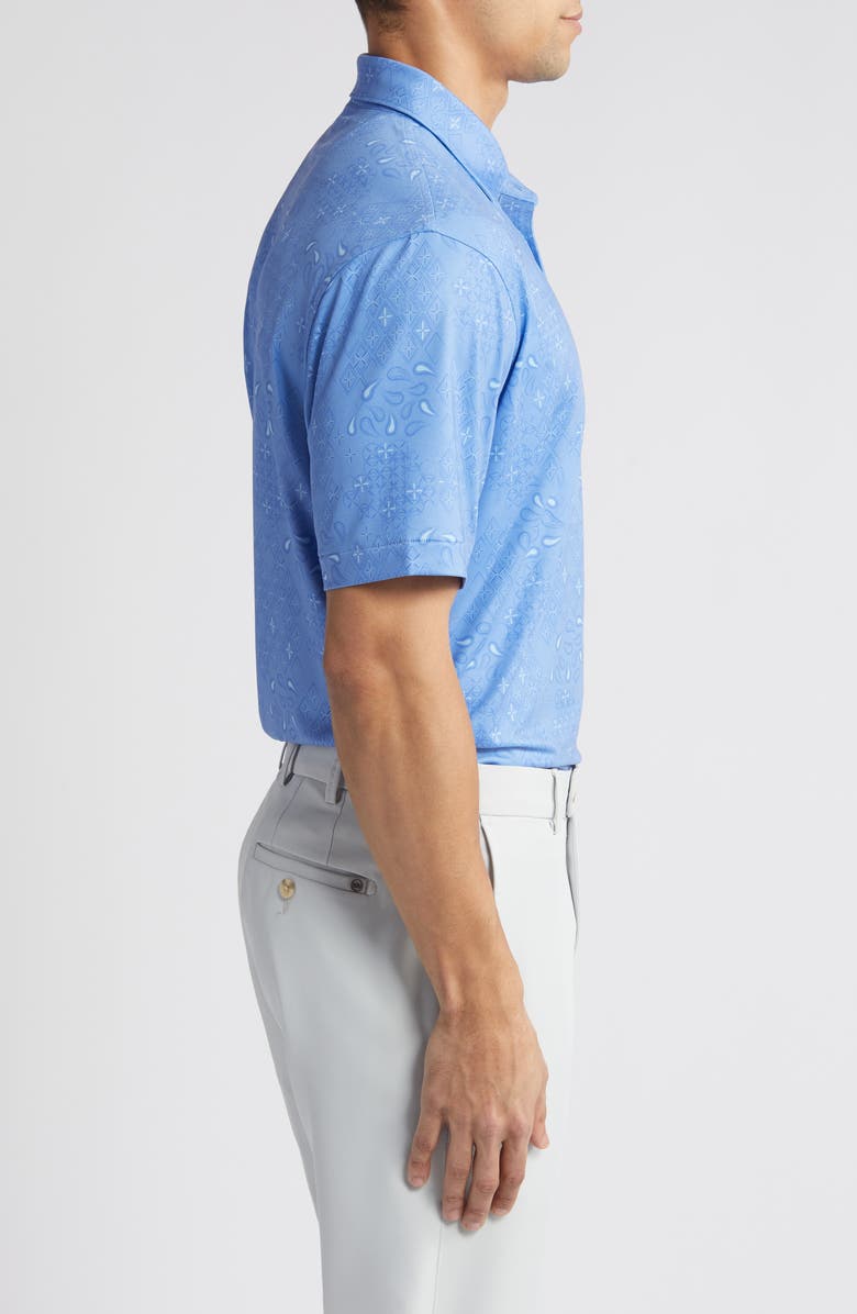 Peter Millar Geometric Paisley Performance Golf Polo, Alternate, color, 