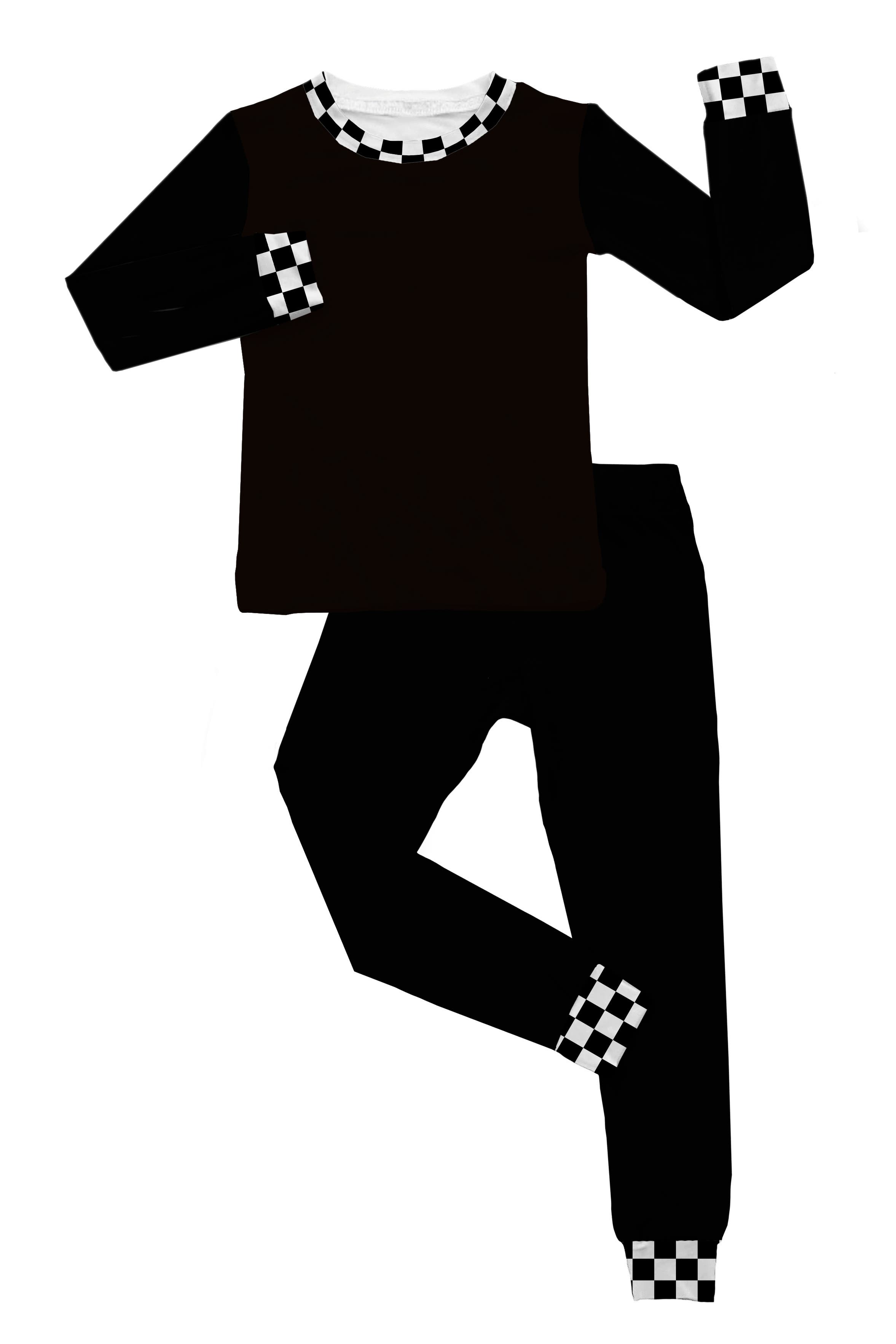 selected Black White Checker