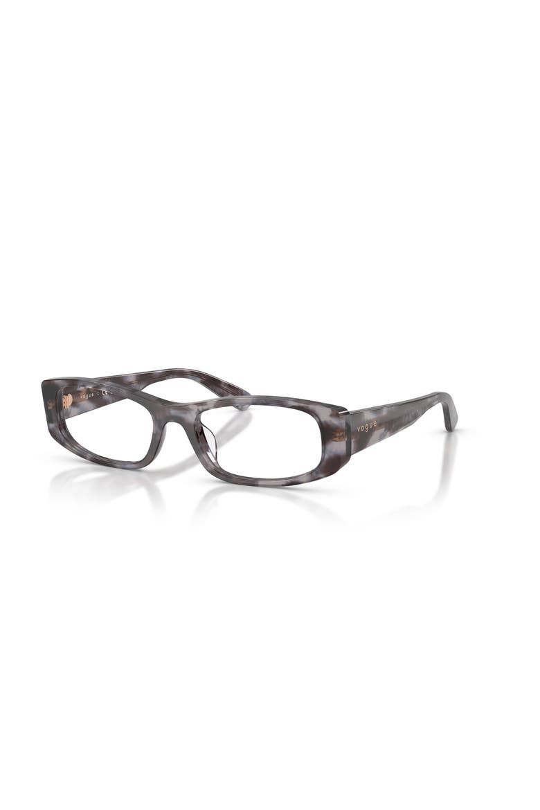 51mm Rectangle optical glasses, Main, color, Tortoise