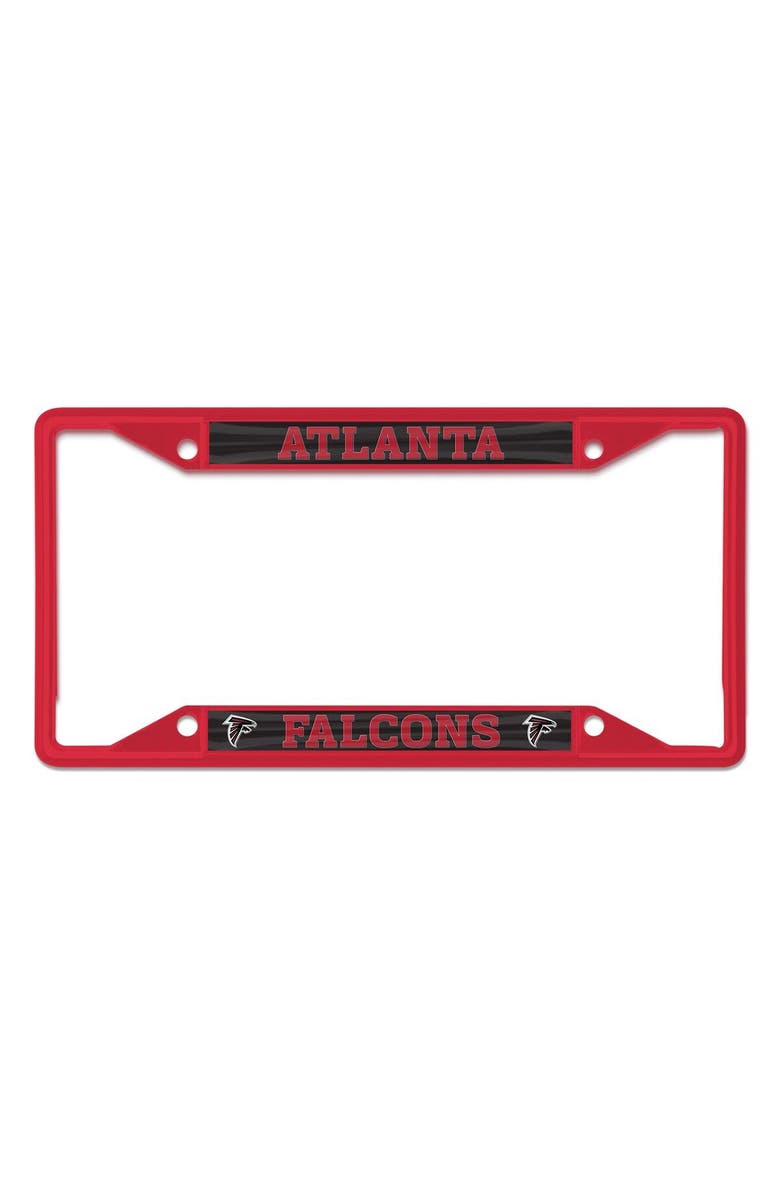 WINCRAFT Atlanta Falcons Chrome Color License Plate Frame, Main, color, 