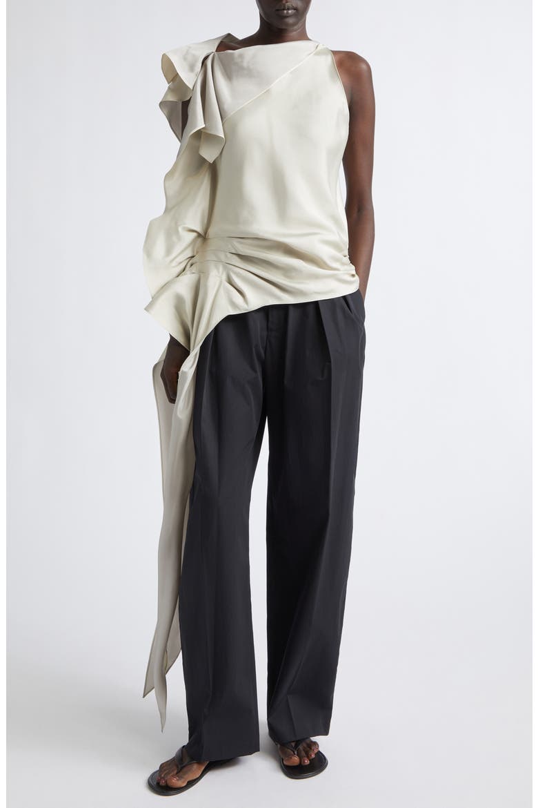 Elif Two Tone Viscose & Silk Top, Alternate, color, ANTIQUE