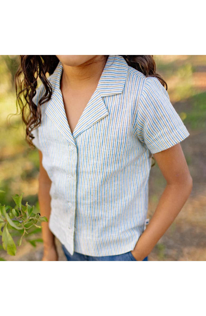 Jackalo Kids' Dylan Camp Shirt, Alternate, color, Olive