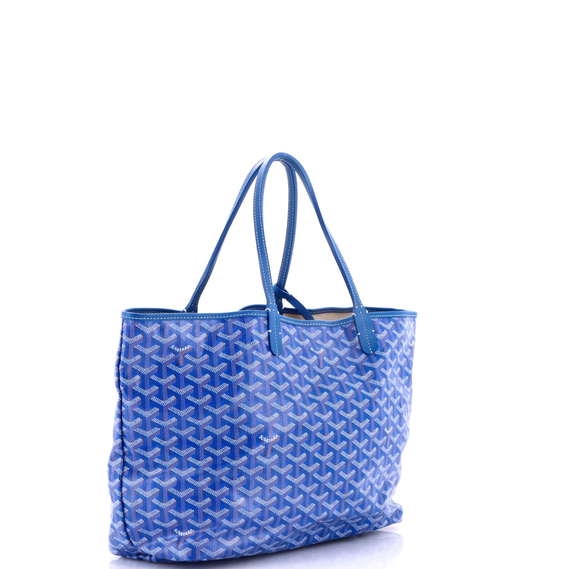 Pre-Owned Goyard Saint Louis Tote Coated Canvas PM, Alternate, color, Blue