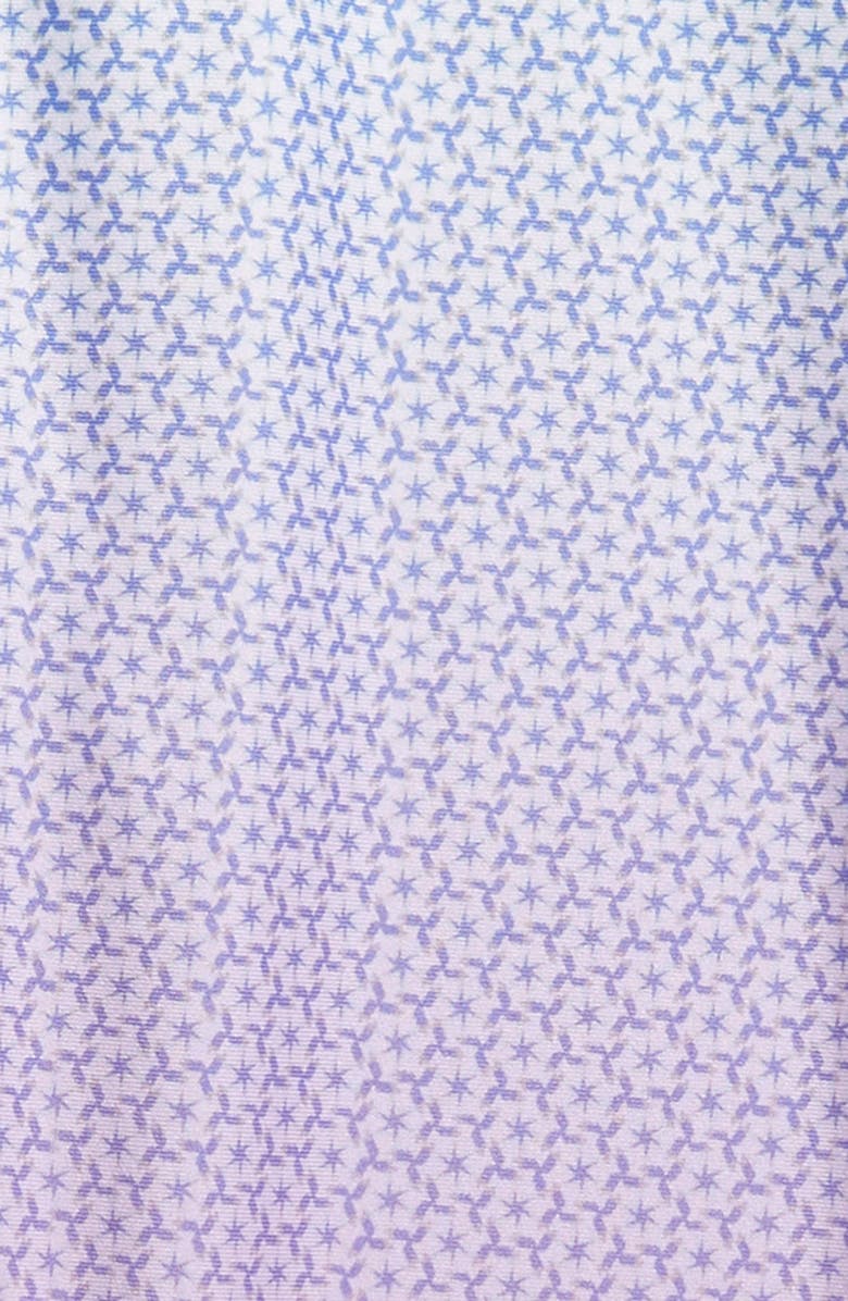 Zella Girl Kids' Print Crossover High Waist 7/8 Leggings, Alternate, color, Purple Iris Fan Geo Gradient