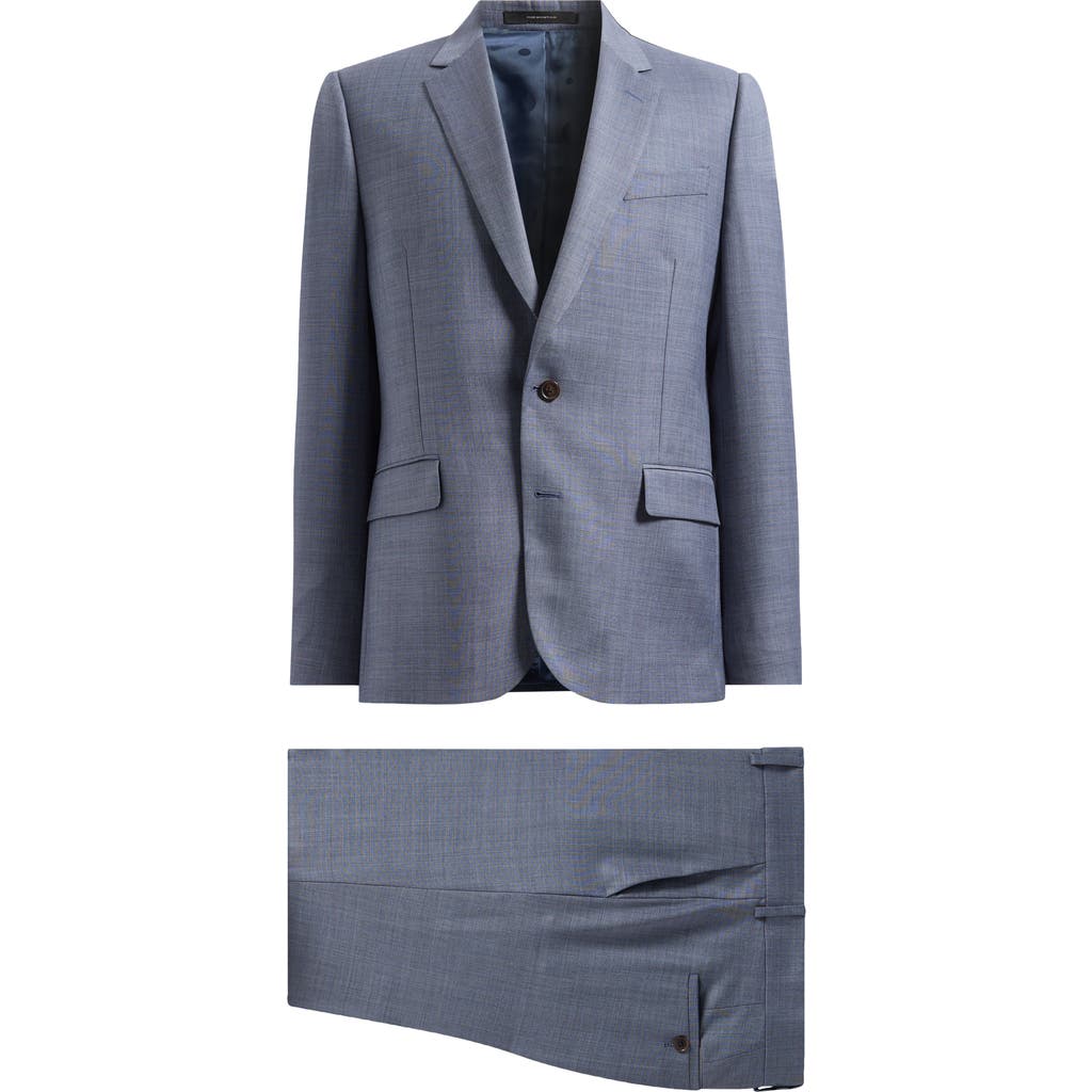 Paul Smith Tailored Fit Two Button Wool Suit In Light Blue