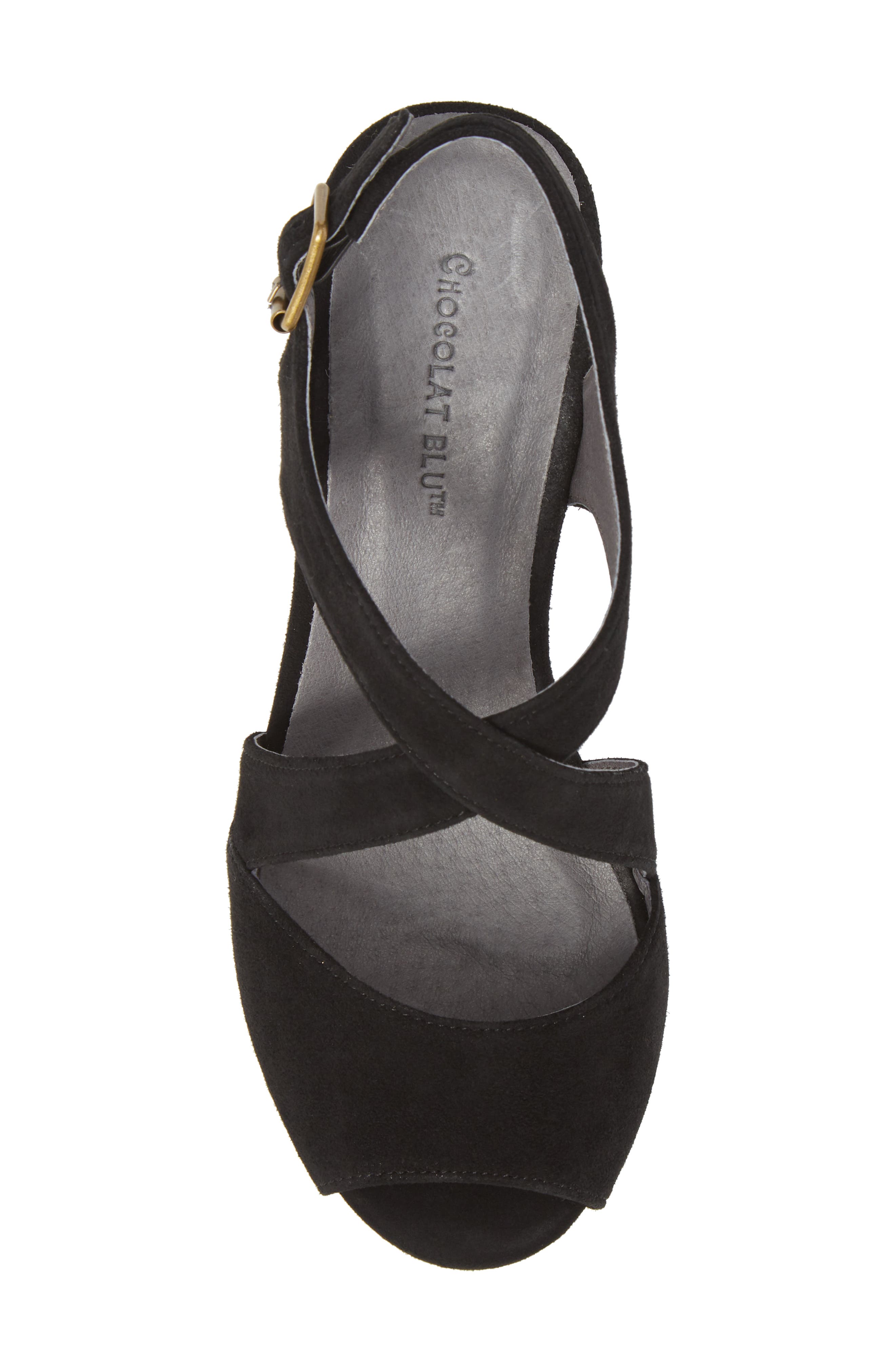 Chocolat Blu Winnie Wedge Sandal, Alternate, color, 