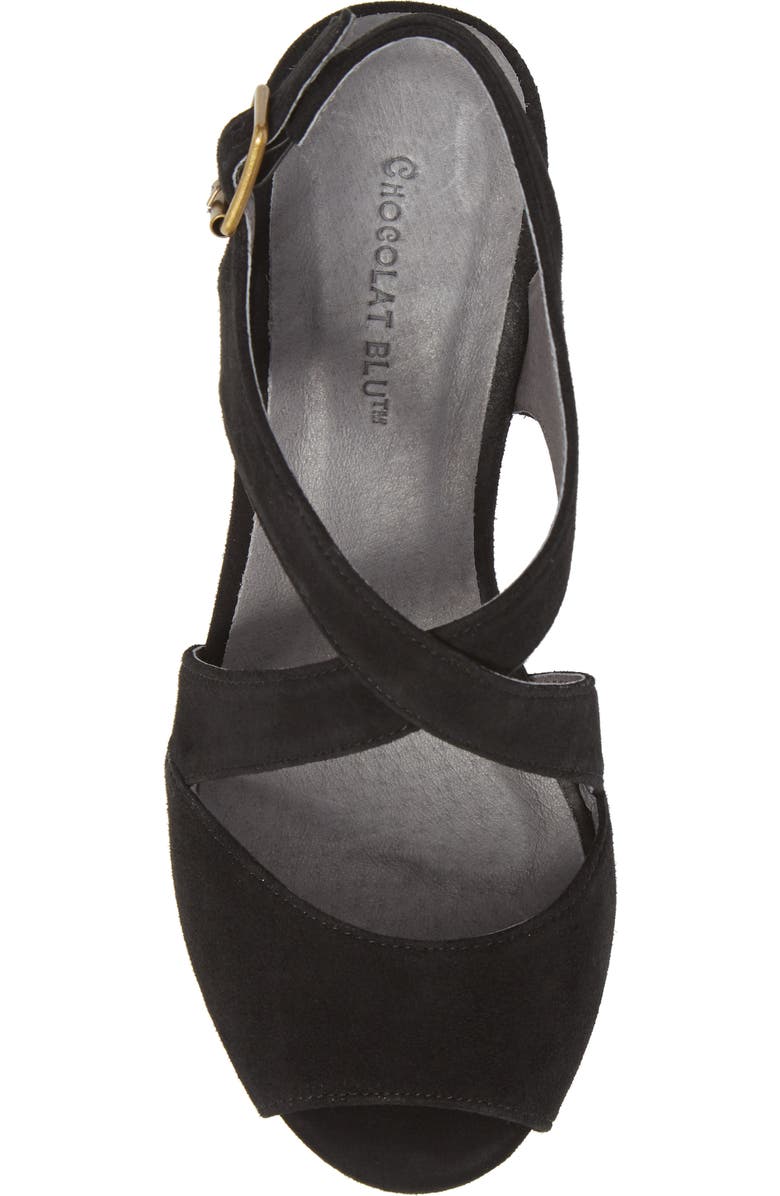 Chocolat Blu Winnie Wedge Sandal, Alternate, color,