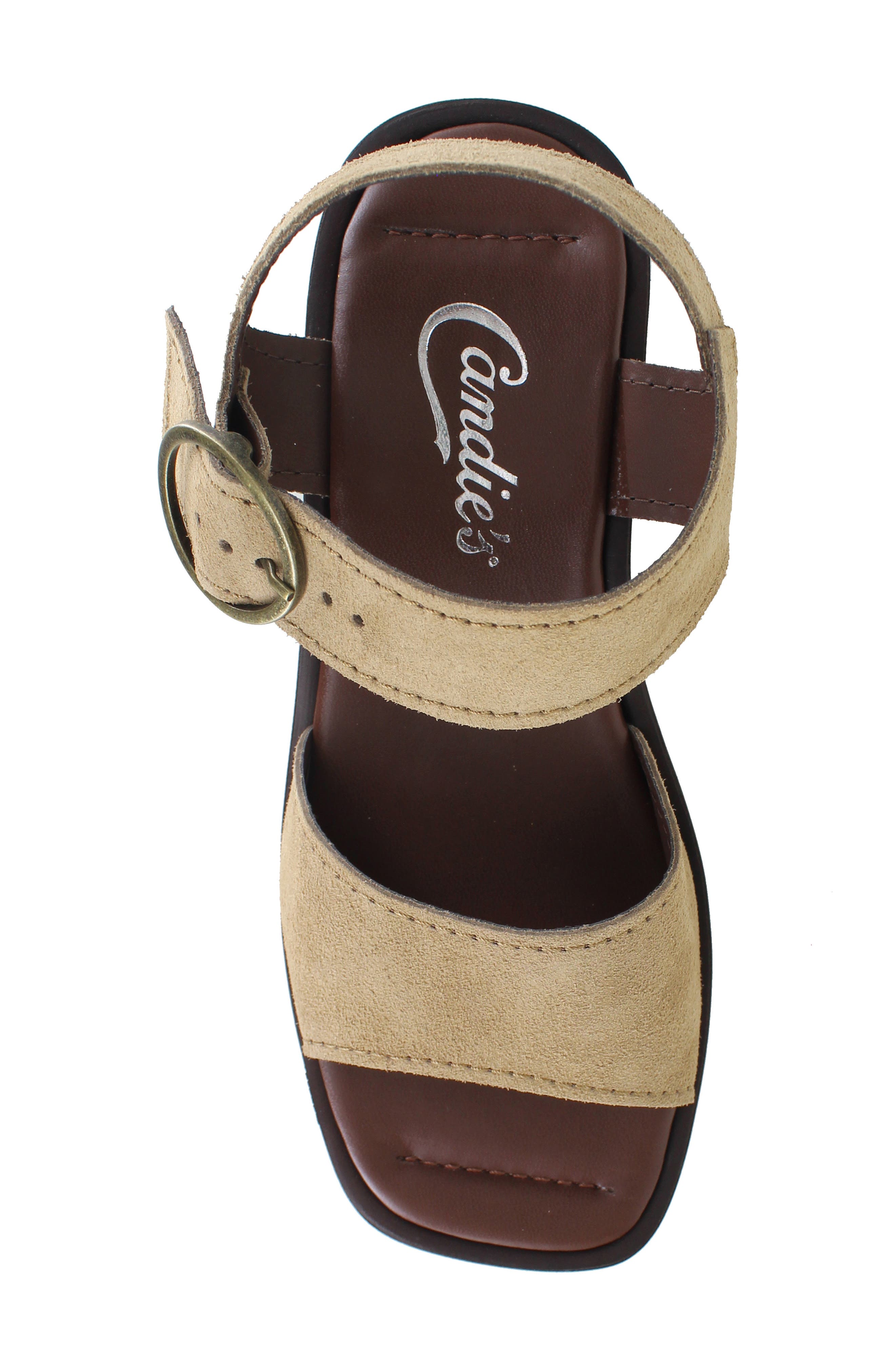 Anna Ankle Strap Platform Sandal, Alternate, color, TAUPE SUEDE