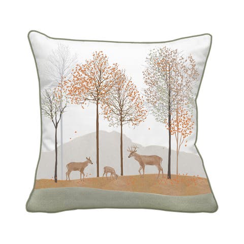 Woodland Deer Indoor/Outdoor Pillow