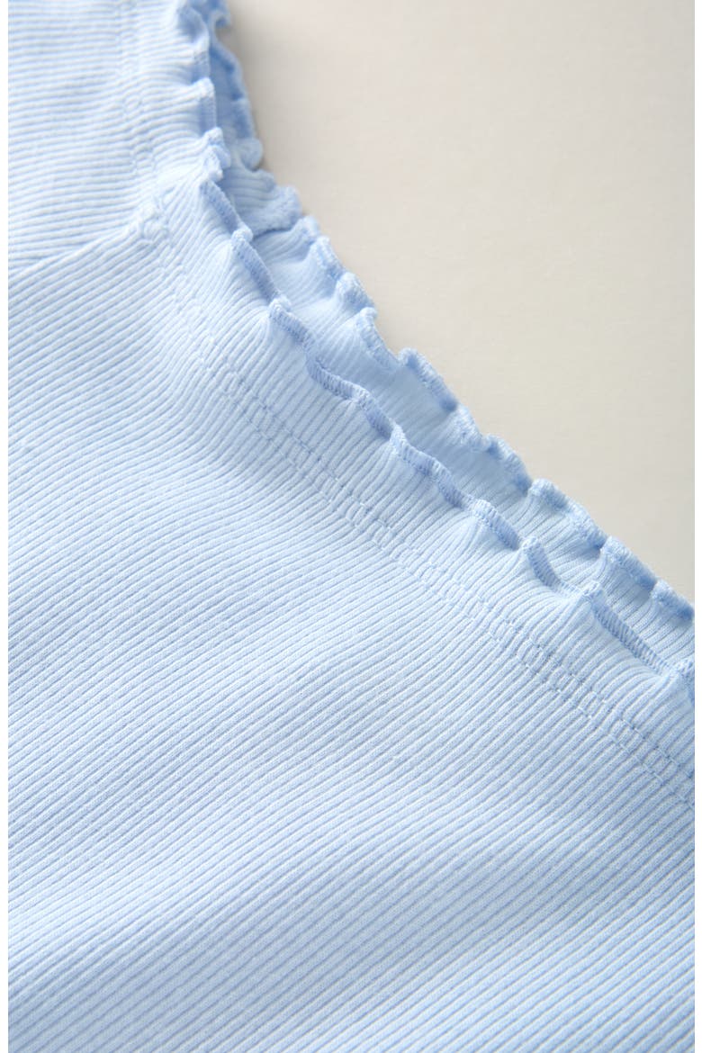 Kids' Lettuce Edge Rib T-Shirt, Alternate, color, BLUE BIRD