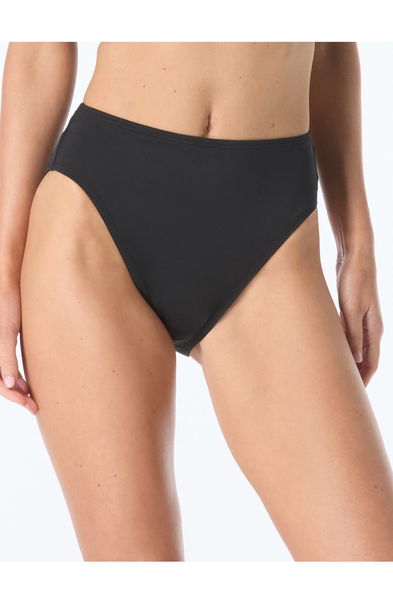 Vince Camuto Lace Back Bikini Bottom, Main, color, Black