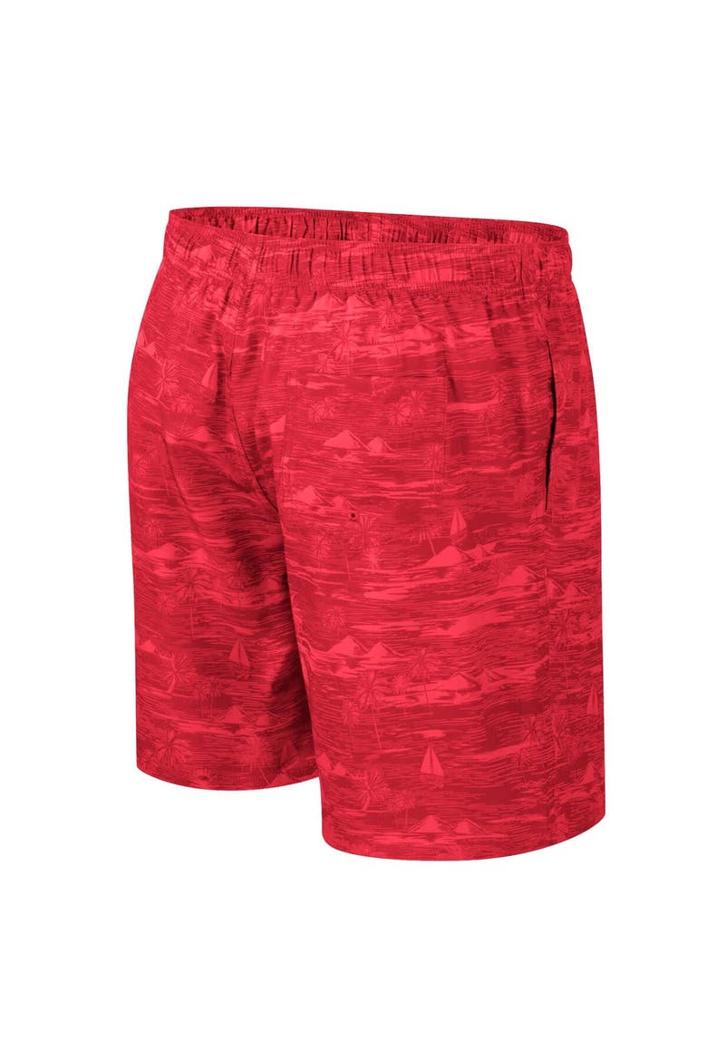 Men's Colosseum Red Houston Cougars Ozark Swim Shorts, Alternate, color, Red