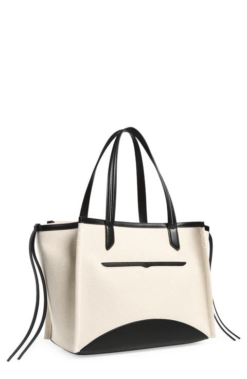 Loafer Cabas Leather Trim Tote